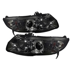 Spyder Auto Honda Civic 2006-2008 LED Halo Projector Headlights 5037510