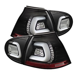 Spyder Auto Volkswagen Golf 2006-2009 LED Tail Lights w/ LED Turn Signal 5073792