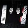 Rennline 06+ Golf/Jetta/Rabbit MK5/MK6 Aluminum pedal set-w/dead pedal - 4 piece Silver
