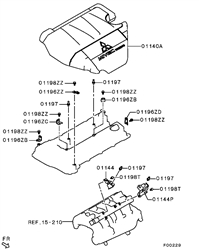 Mitsubishi OEM Alternator Harness Bracket