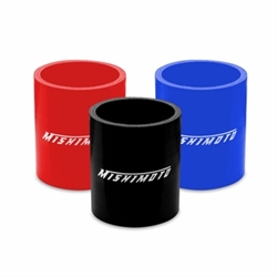 Mishimoto 2.5" Straight Coupler, available in black, blue and red MMCP-25S