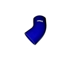 Torque Solution 45 Degree Silicone Elbow: 2.5" Blue Universal