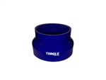 Torque Solution Transition Silicone Coupler: 3" to 4" Blue Universal