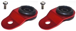 Torque Solution Radiator Mount Combo w/ Inserts (RED) : Mitsubishi Evolution 7/8/9