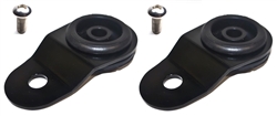 Torque Solution Radiator Mount Combo w/ Inserts (Black) : Mitsubishi Evolution 7/8/9