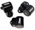 Torque Solution 3pc Billet Engine Mount Kit (3 Bolt): 92-95 Honda Civic, 94-01 Integra, 93-97 Del Sol, B or D Series