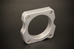 Torque Solution Throttle Body Spacer (Silver): Honda Accord 2008+ 2.4L