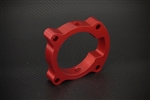 Torque Solution Throttle Body Spacer (Red): Kia Optima 2.0T
