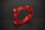 Torque Solution Throttle Body Spacer (Red): Hyundai Genesis Coupe 2.0T 2010+