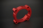 Torque Solution Throttle Body Spacer (Red): Hyundai Sonata 2.0T