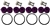 Torque Solution Billet Bumper Quick Release Kit Combo (Purple): Universal