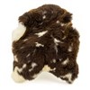 Thick Cushy Brown w White Markings Brown Sheepskin