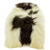 White with Black Spots Icelandic Sheepskin