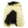 White with Black Spots Icelandic Sheepskin