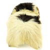 Ivory White w Black Spots Icelandic Sheepskin