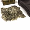 White w Dyed Gray Tips Double Side-Side Big Rugs Sheepskin