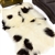 White w Black Spots Quad Icelandic Rug Big Rugs Sheepskin