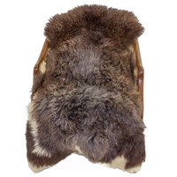 Large Soft Brown w White Swedish Sheepskin