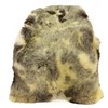 Coarse Short Wool Mix of Gray and Dark Ivory Gray Sheepskin