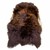 Thick Brown w Light Highlights Heidschnucke Sheepskin