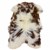 Large Thick Cushy Ivory White w Brown Holland Sheepskin