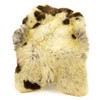 Large Wide Dark Ivory w Brown Mix Mottled Sheepskin