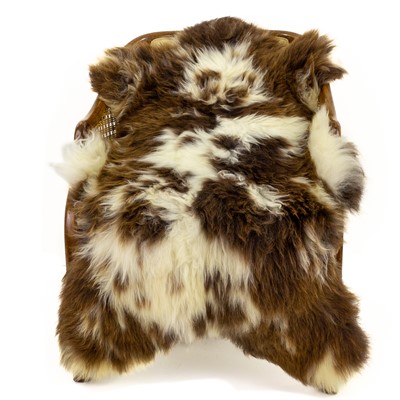 Thick Light Brown w White Spots Spotted Sheepskin