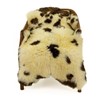 Thick Golden Ivory w Brown Spots Spotted Sheepskin