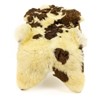 Cushy White w Brown Spots Spotted Sheepskin