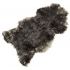 Black and Gray Mix w Short Curls Gotland Sheepskin