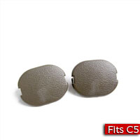Pair of Floor Console Filler Plugs in Neutral/Shale (15I) Factory Part no. 10332559 - SMC Performance and Auto Parts
