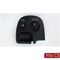 Ebony Electronic Control Suspension Switch for a 2003-2004 Chevrolet C5 Corvette with the F55 and C88 Options - SMC Performance and Auto Parts