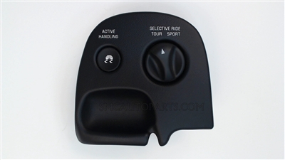 Ebony Electronic Control Suspension Switch for a 2003-2004 Chevrolet C5 Corvette with the F55 and C88 Options - SMC Performance and Auto Parts