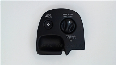 Black Electronic Suspension Control Switch for a 2003-2004 Chevrolet C5 Corvette F55 - SMC Performance and Auto Parts