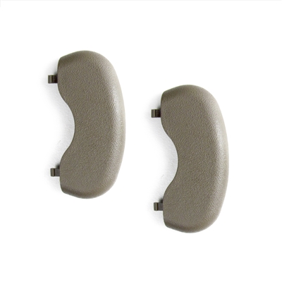 Pair of Sunshade/Sunvisor Retainer Hole Covers in Medium Dark Neutral (15I) Factory Part no. 10347793 - SMC Performance and Auto Parts