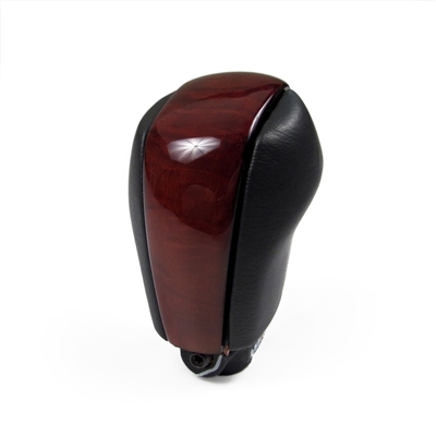 Black/Ebony Shift Knob with dark eucalyptus wood for a 2005-2009 Cadillac XLR with the FAC Option - SMC Performance and Auto Parts