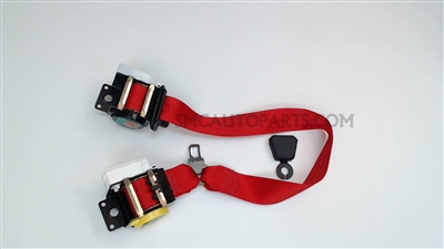 Red Passenger Seat Belt Kit (Retractor Side) for a 2000 Chevrolet C5 Corvette Coupe - SMC Performance and Auto Parts