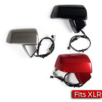 Right Side View Mirror with Power Fold and Arabic Warning Text - Multiple Color Options Factory Part no. 15225054, 10325753 - SMC Performance and Auto Parts
