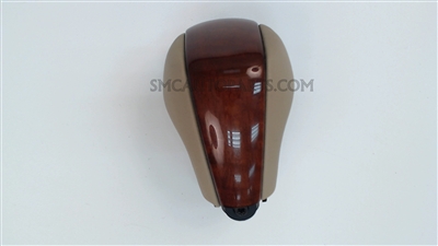 Cashmere shifter knob, shift knob with dark eucalyptus wood for a 2007-2009 Cadillac XLR with the FAC, 31I Options - SMC Performance and Auto Parts