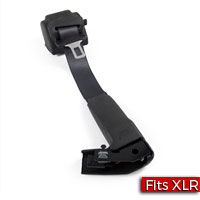 Black Passenger Side Seat Belt with Retractor and Black Lower Trim Ring Factory Part nos. 15930413, 19149856, 89026704 - SMC Performance and Auto Parts