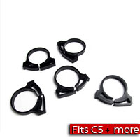 Set of 5 Secondary Air Injection Hose Clamps (AIR) 23mm - 25mm Clamped ID. Factory Part no. 01623010 - SMC Performance and Auto Parts