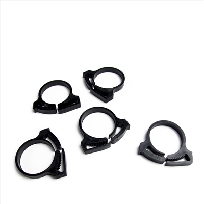 Set of 5 Secondary Air Injection Hose Clamps (AIR) 23mm - 25mm Clamped ID. Factory Part no. 01623010 - SMC Performance and Auto Parts