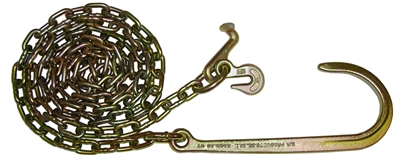 <h3>6ft 5/16 Chain with 15" J-Hook and Grab Hook (pair)</h3>