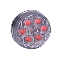 <h3> 2" Round RED Clear  Marker Light</h3>