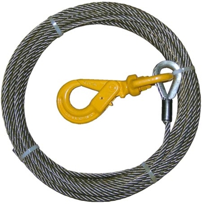 <h3>3/8" x  100 ft Fiber Core W/ Self Locking Swivel Hook</h3>