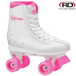 roller,derby,roller,star,skate,disco,white,pink