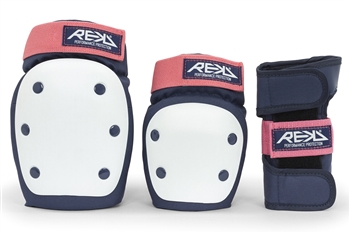 rekd,triple,pad,set,safety,protection,blue,pink