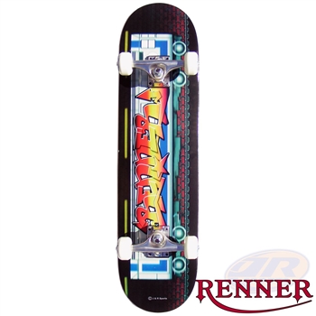 Renner,graffiti,tube,complete,beginner,skateboard