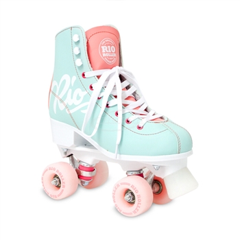 sfr,rio,script,roller,skates,disco,teal,coral