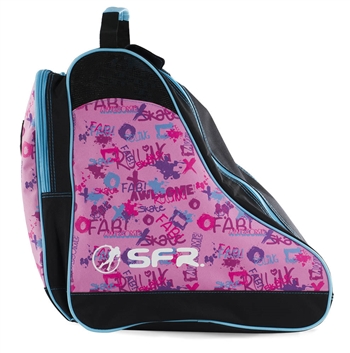 sfr,skate,bag,pink,graffiti,retro